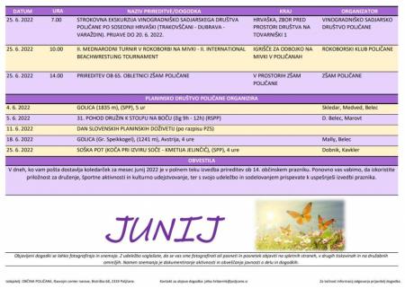 Dogodki v juniju 2022 1